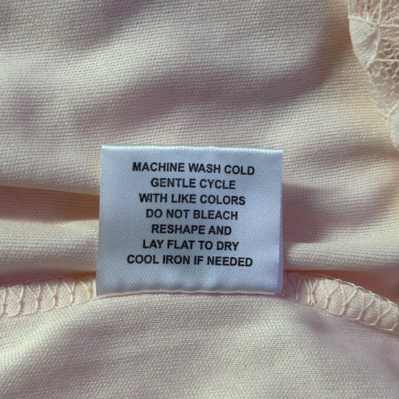 Shannon Ford New York Pink Lace Blouse Top Size 2X Ruffle Sleeves Stretchy 2X - Picture 11 of 11